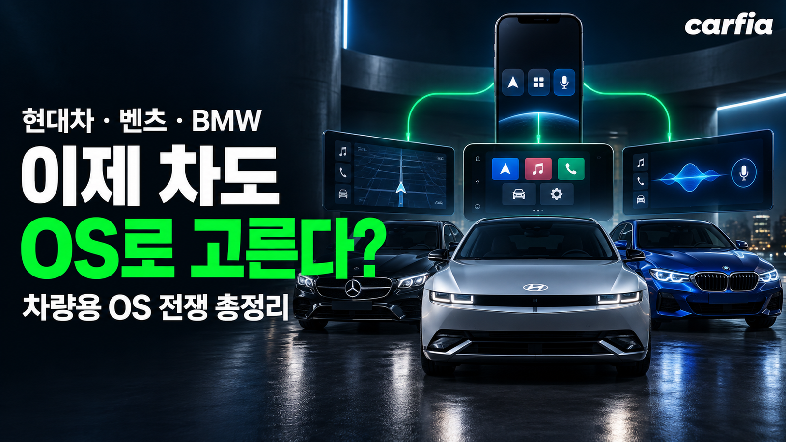 이제 차도 스마트폰처럼 고른다? 현대차·벤츠·BMW 차량용 OS 전쟁 총정리