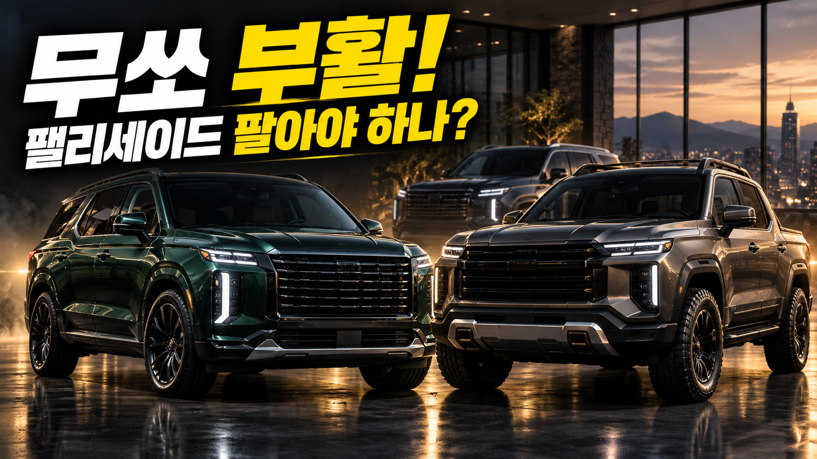 팰리세이드 팔아야 하나? KGM 무쏘 부활과 2026 신차 라인업 총정리
