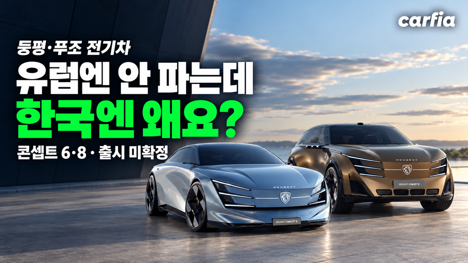 유럽엔 안 파는데 한국엔 왜요? 둥펑 푸조 합작 전기차 한국 출시 가능성
