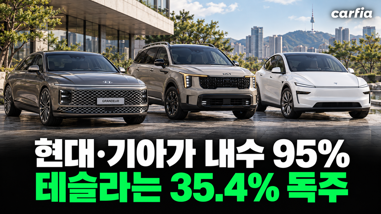 현대·기아가 내수 95%, 그런데 테슬라는? 9월 자동차 브랜드 점유율 총정리